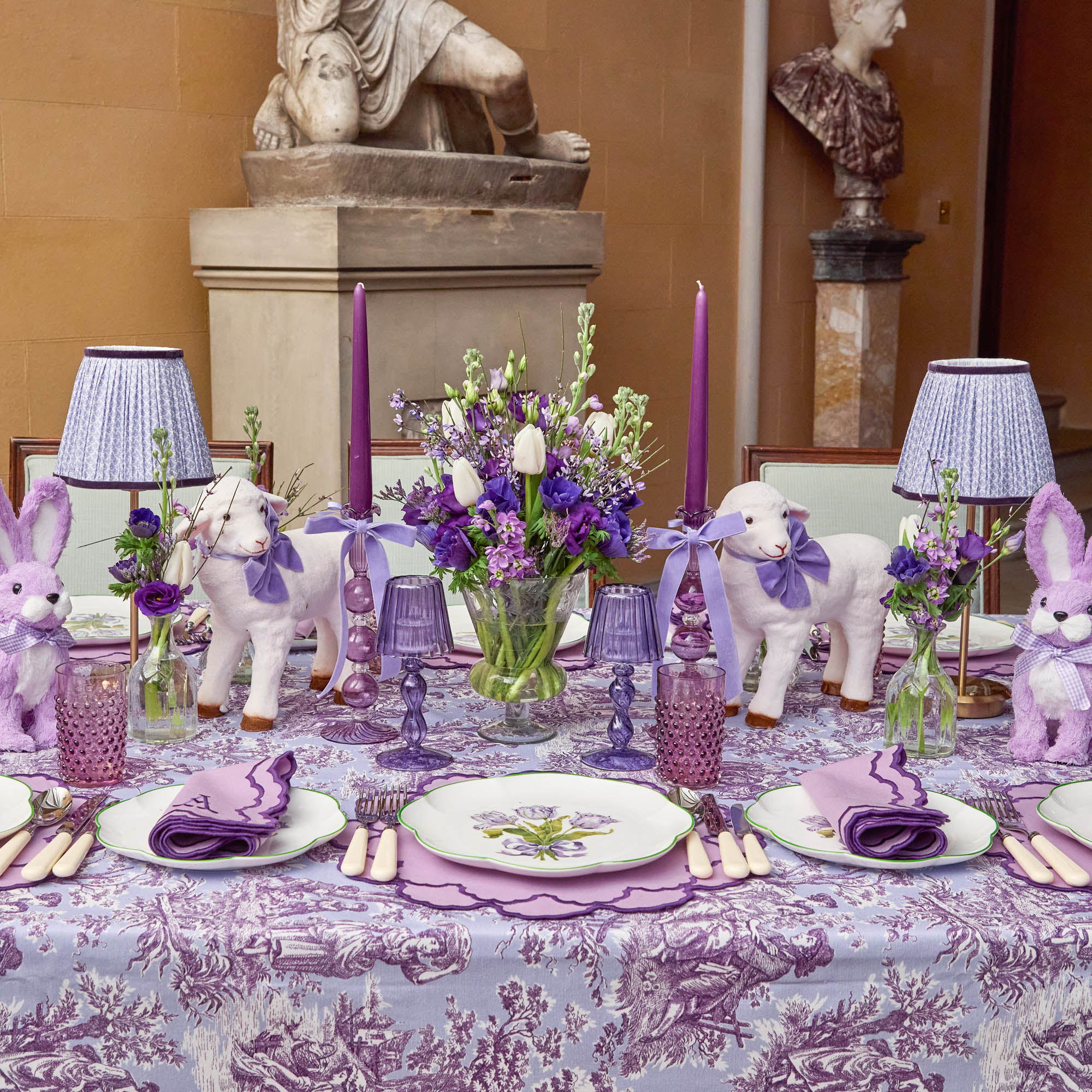 Small Eden Purple Candle Holder (Pair) - Image 7