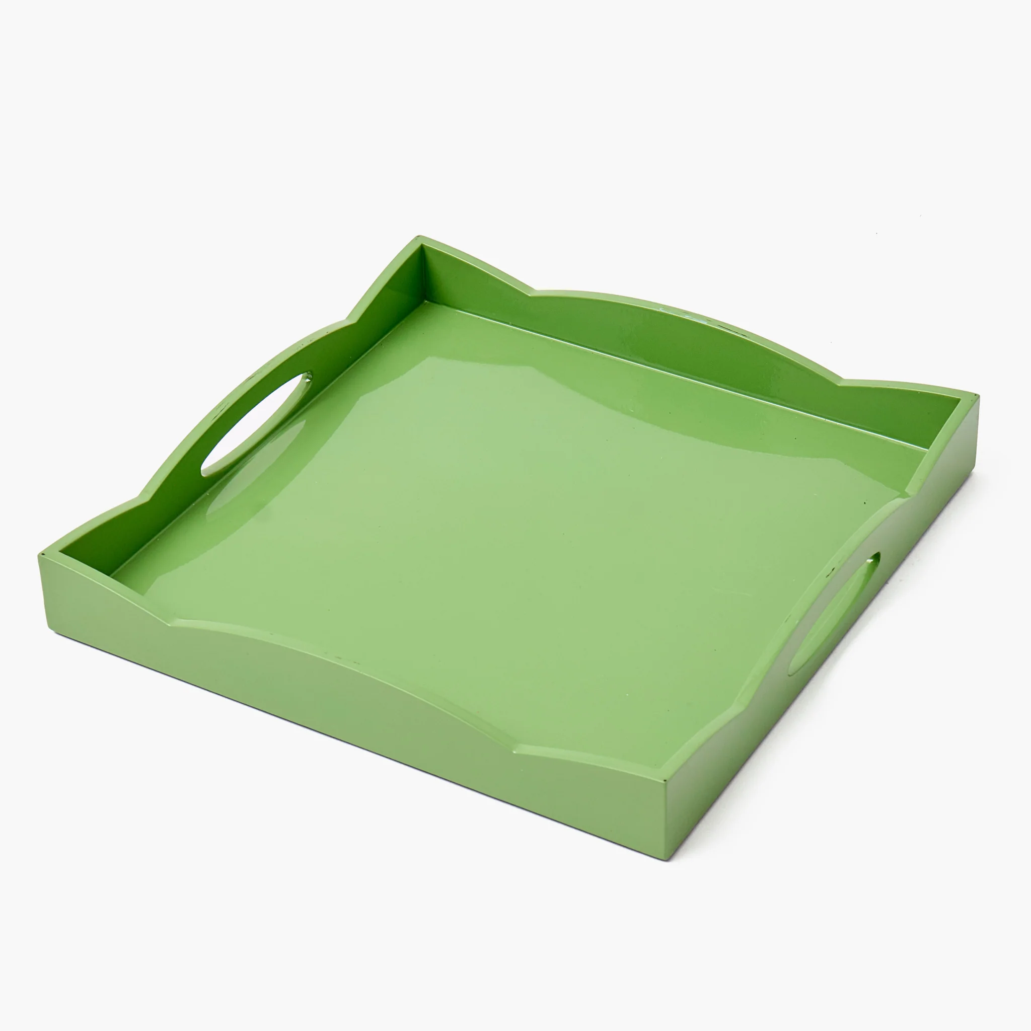 Small Green Lacquer Wave Tray - Image 3