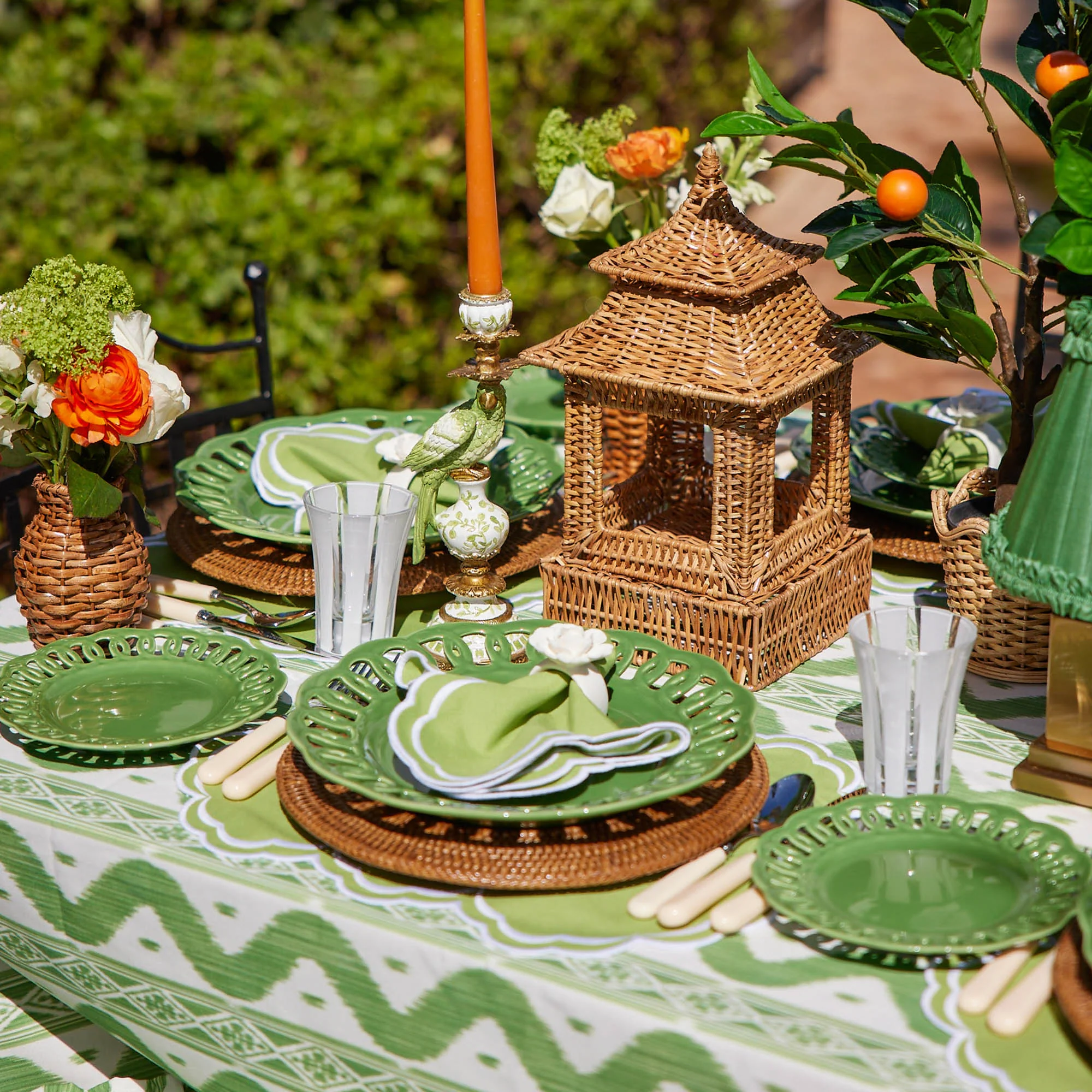 Small Green Parrot Candle Holders (Pair) - Image 21