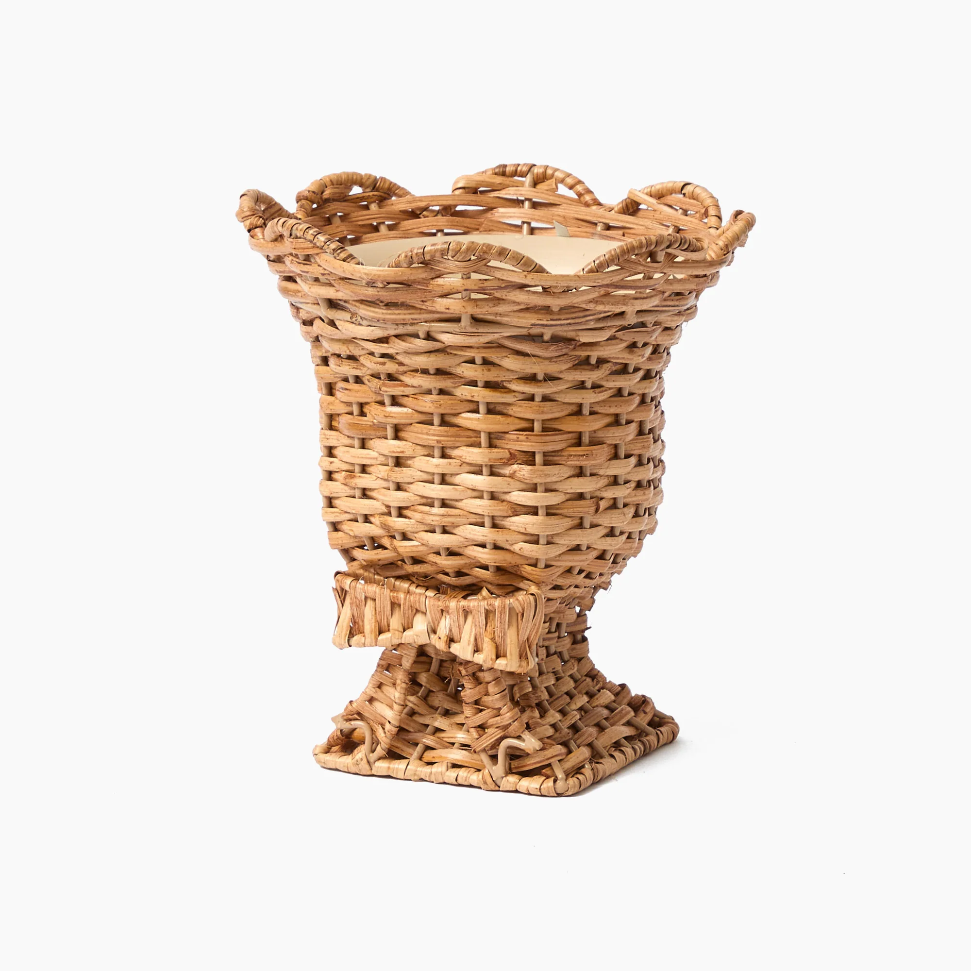 Small Rattan Bow Urn Vase - Image 13