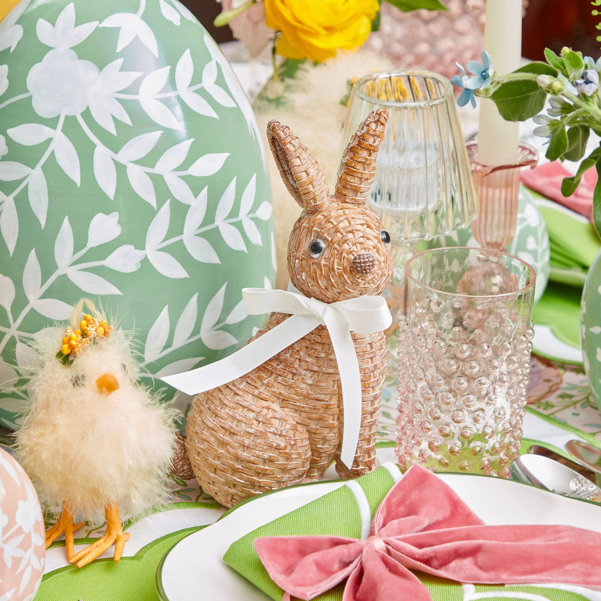 Small Rattan Rabbit (Trio) - Image 2
