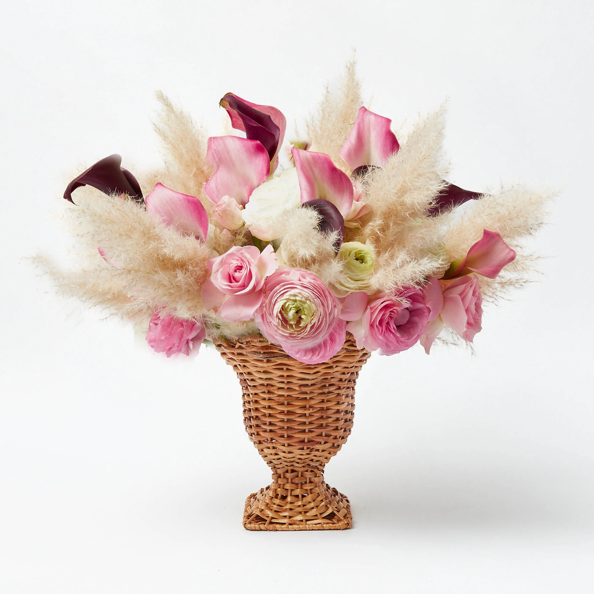 Small Rattan Urn Vase - Image 18