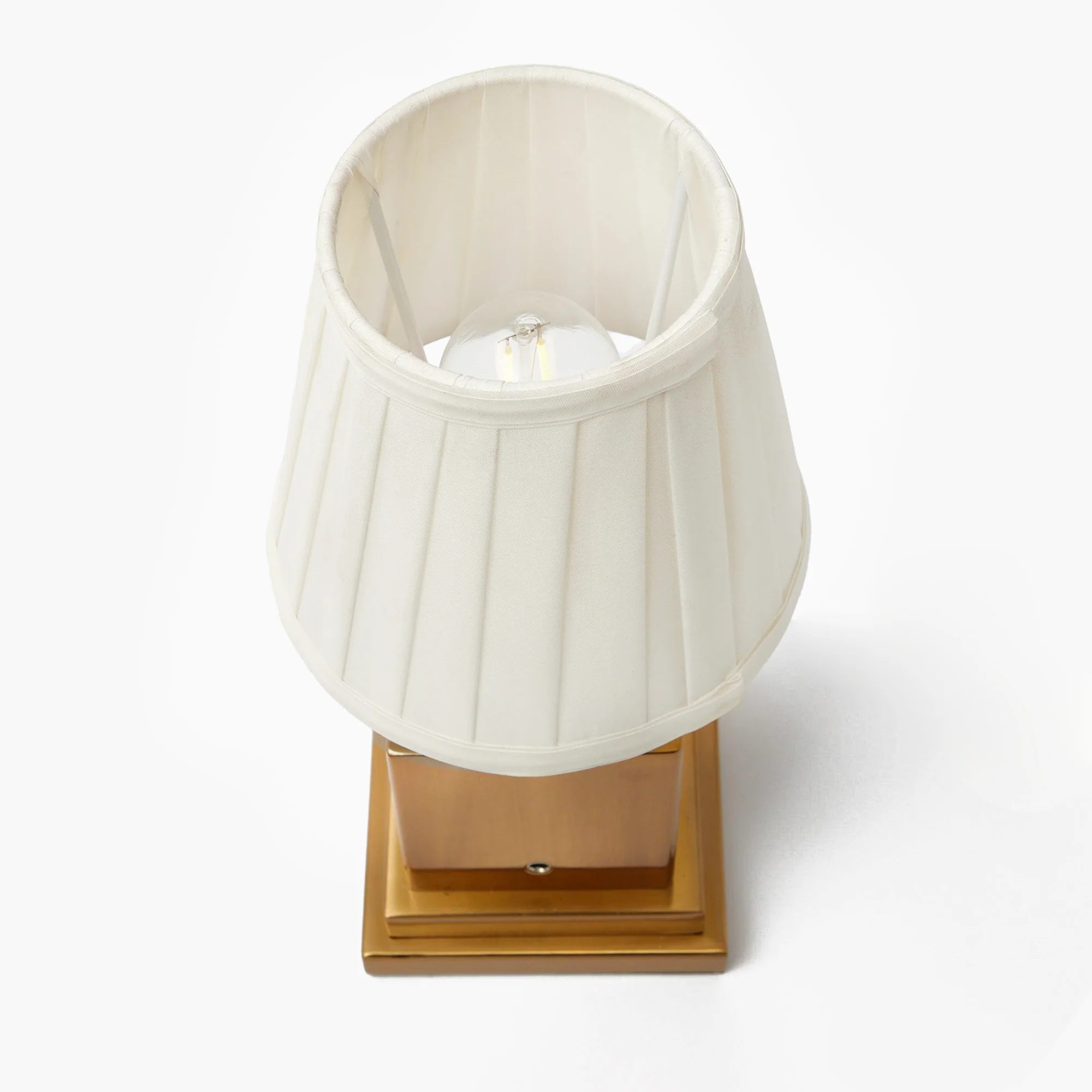 Square Rechargeable Lamp with Cream Shade (15cm) - Image 10