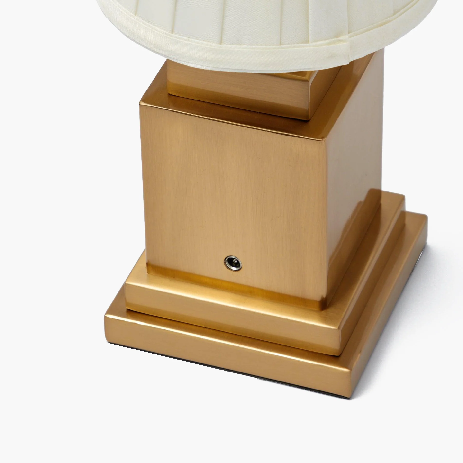Square Rechargeable Lamp with Cream Shade (15cm) - Image 12