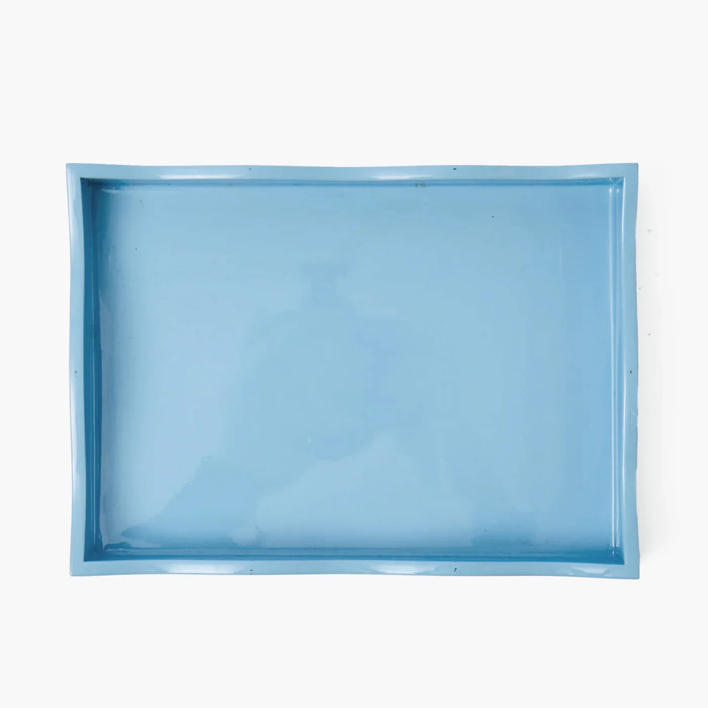 Small Blue Lacquer Wave Tray - Image 5