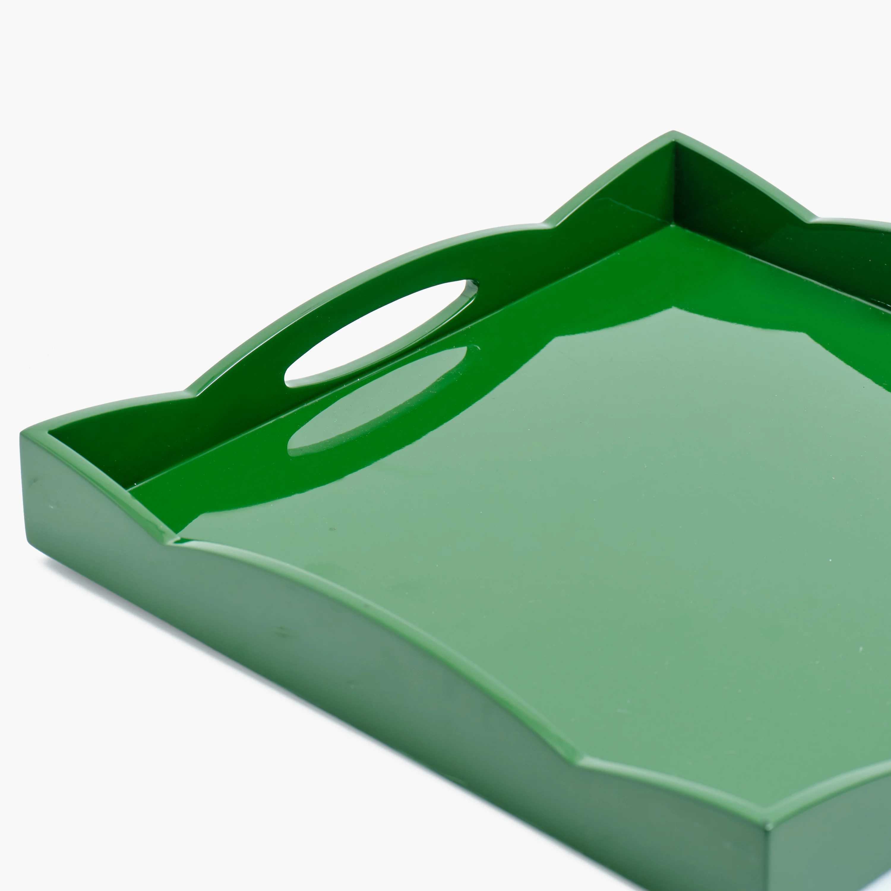 Olive Small Wave Lacquer Tray - Image 3