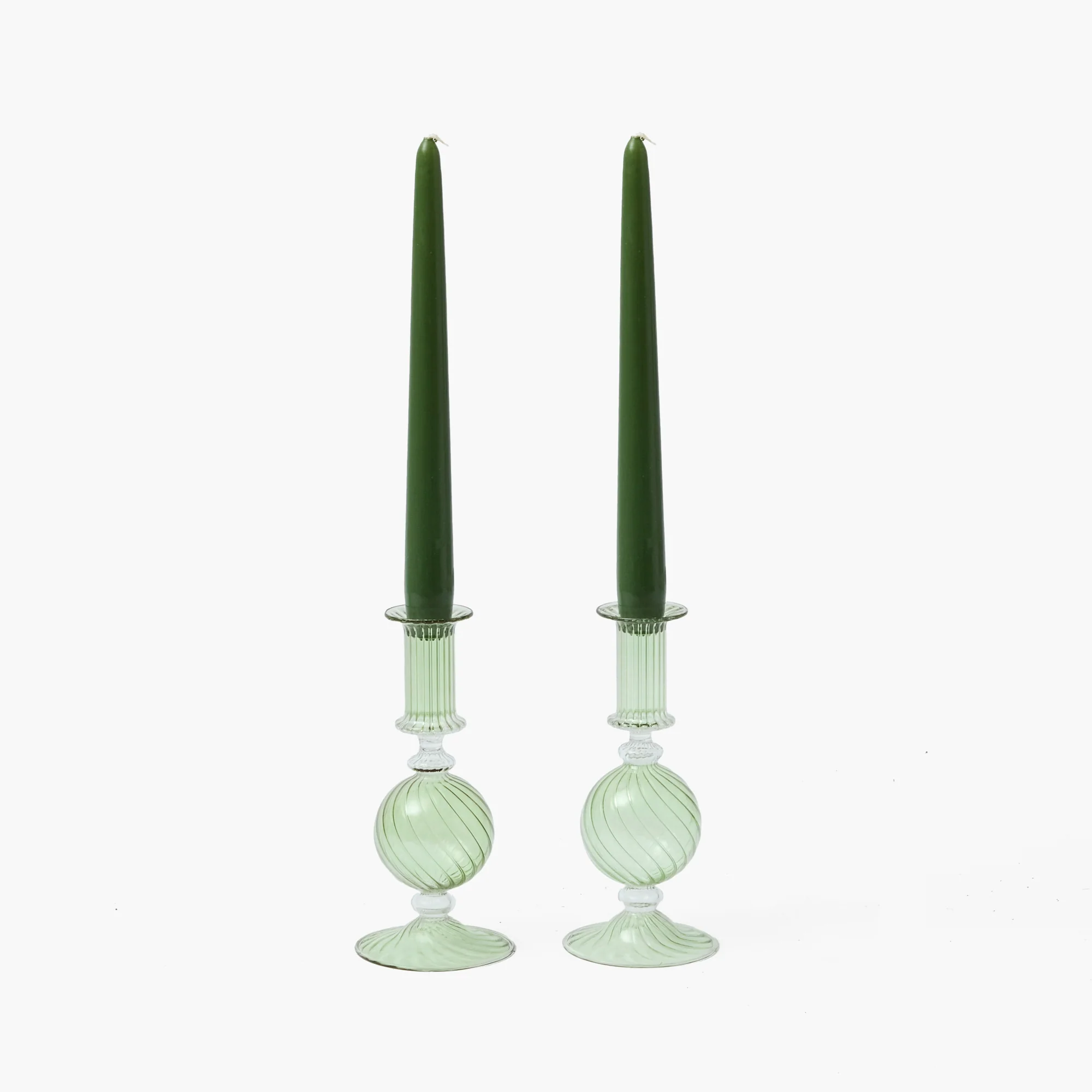 Olive Small Camille Candle Holders (Pair) - Image 31
