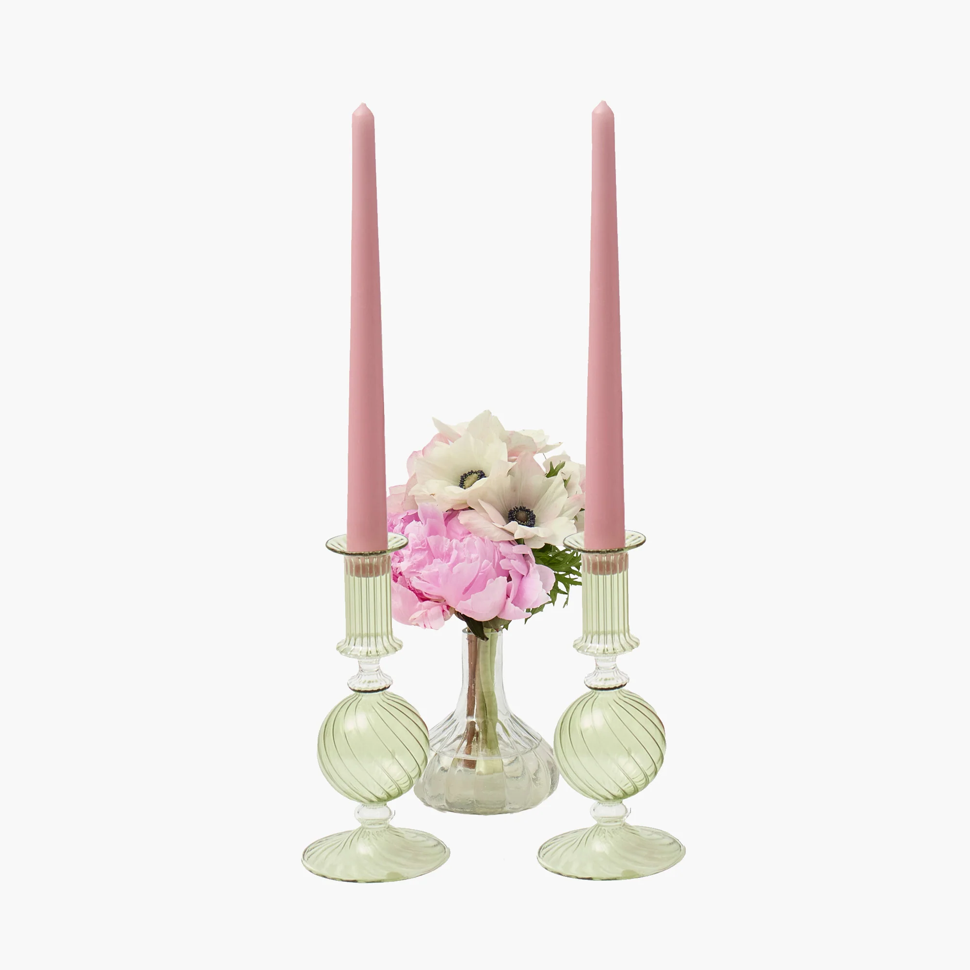 Olive Small Camille Candle Holders (Pair) - Image 8