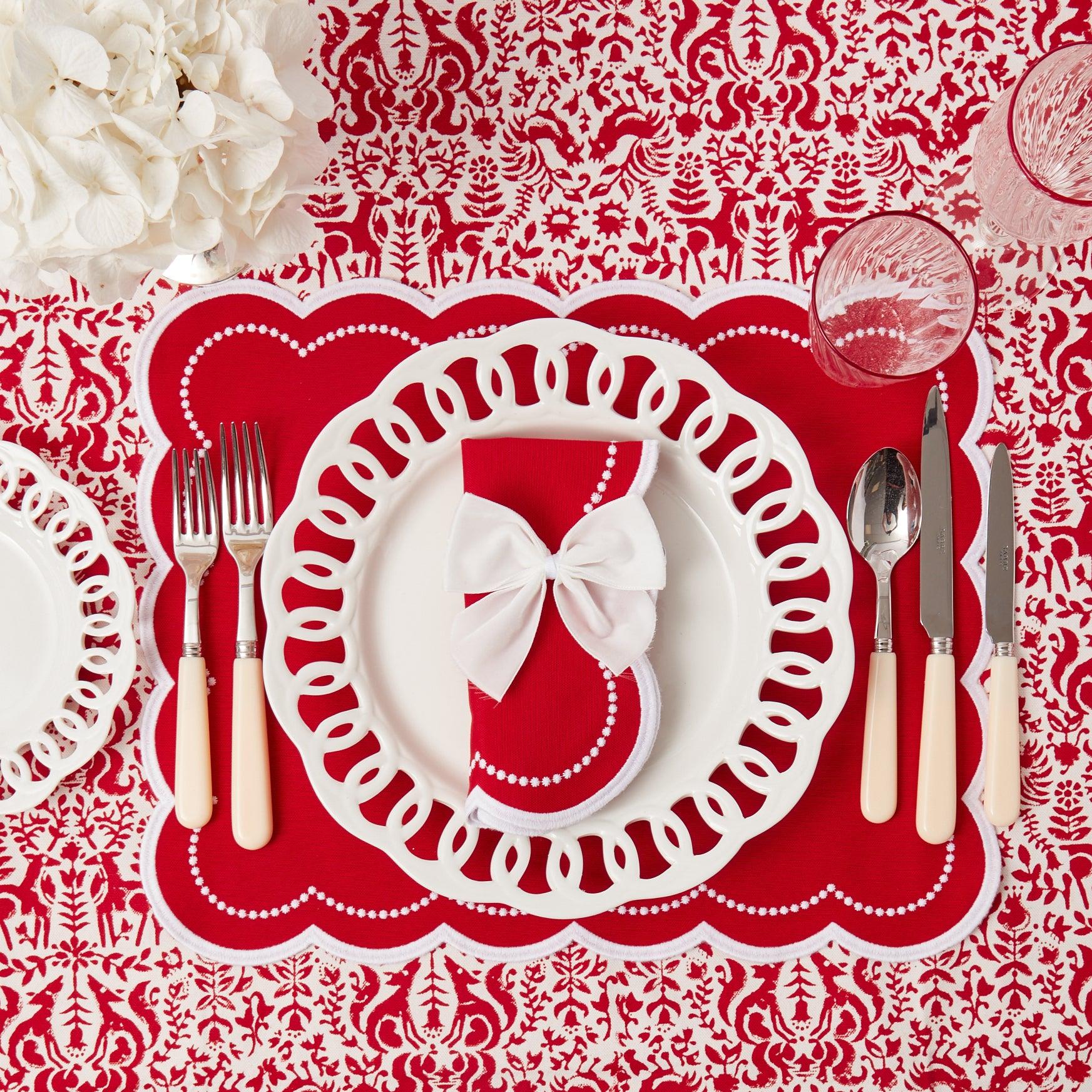 Snow White Velvet Napkin Bows (Set of 4) - Image 13