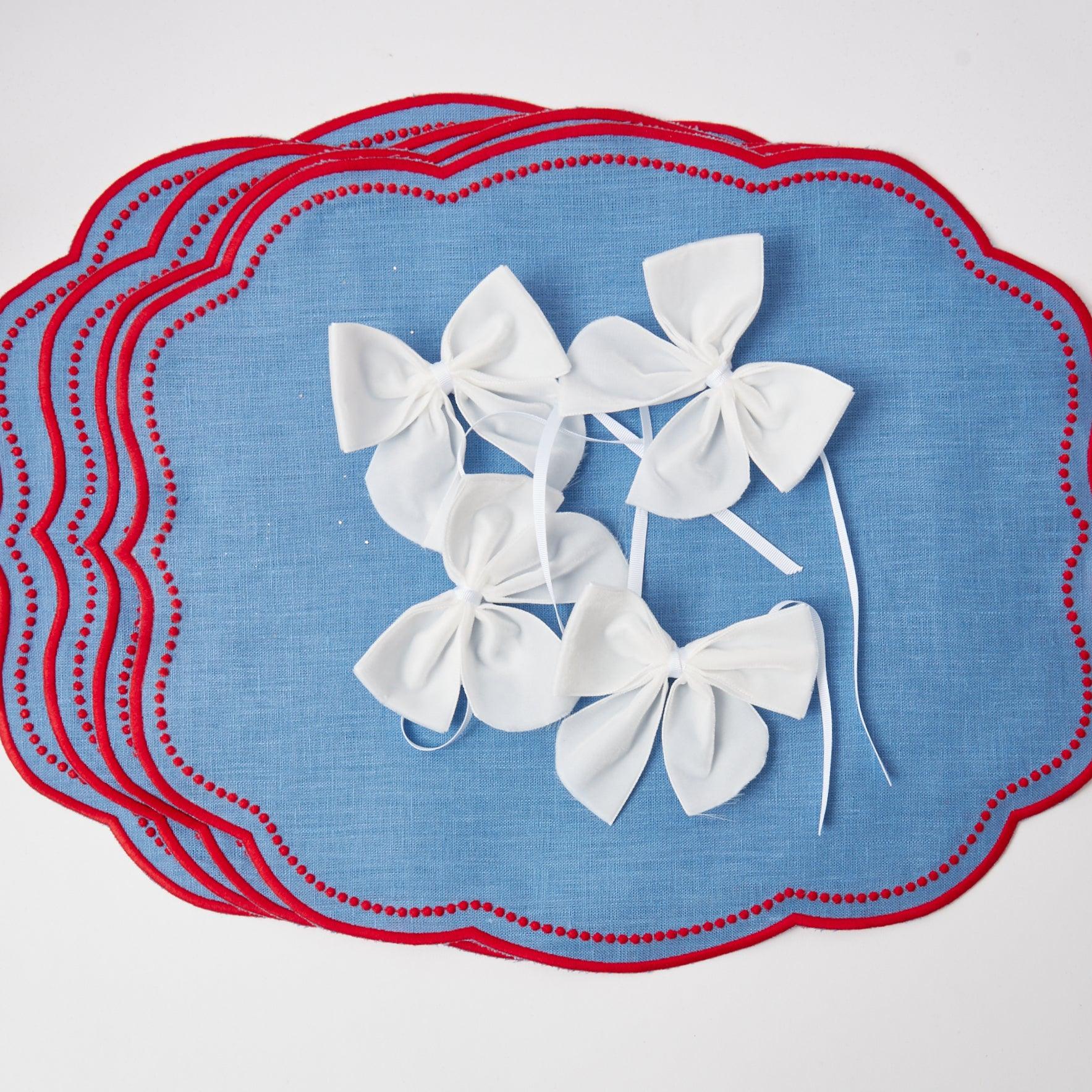 Snow White Velvet Napkin Bows (Set of 4) - Image 23