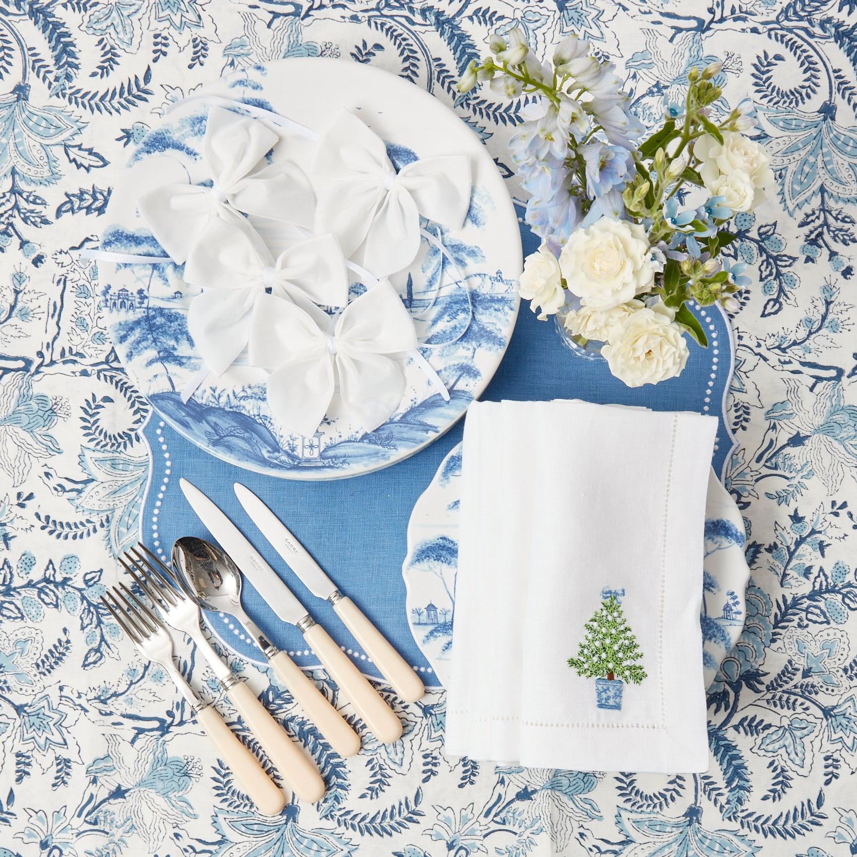 Snow White Velvet Napkin Bows (Set of 4) - Image 25