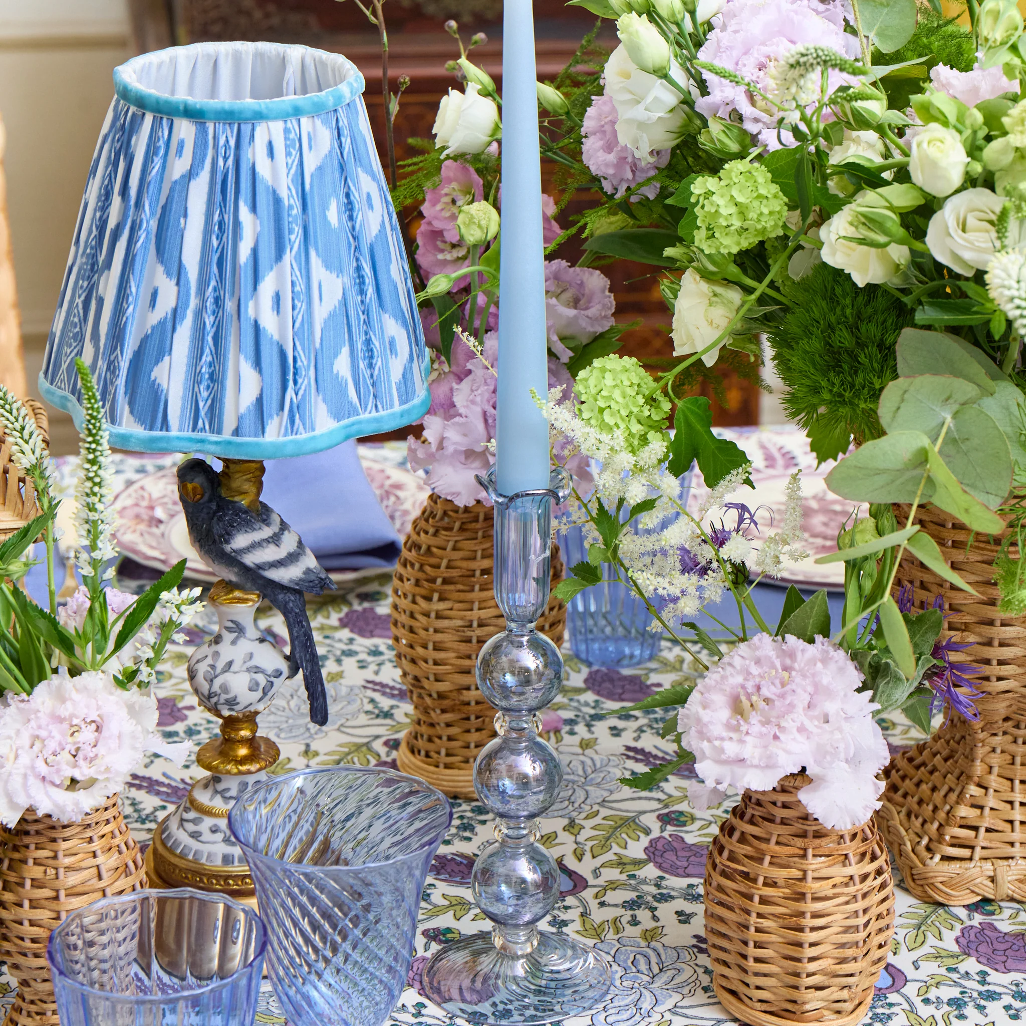 Soft Blue Candles (Set of 8) - Image 6