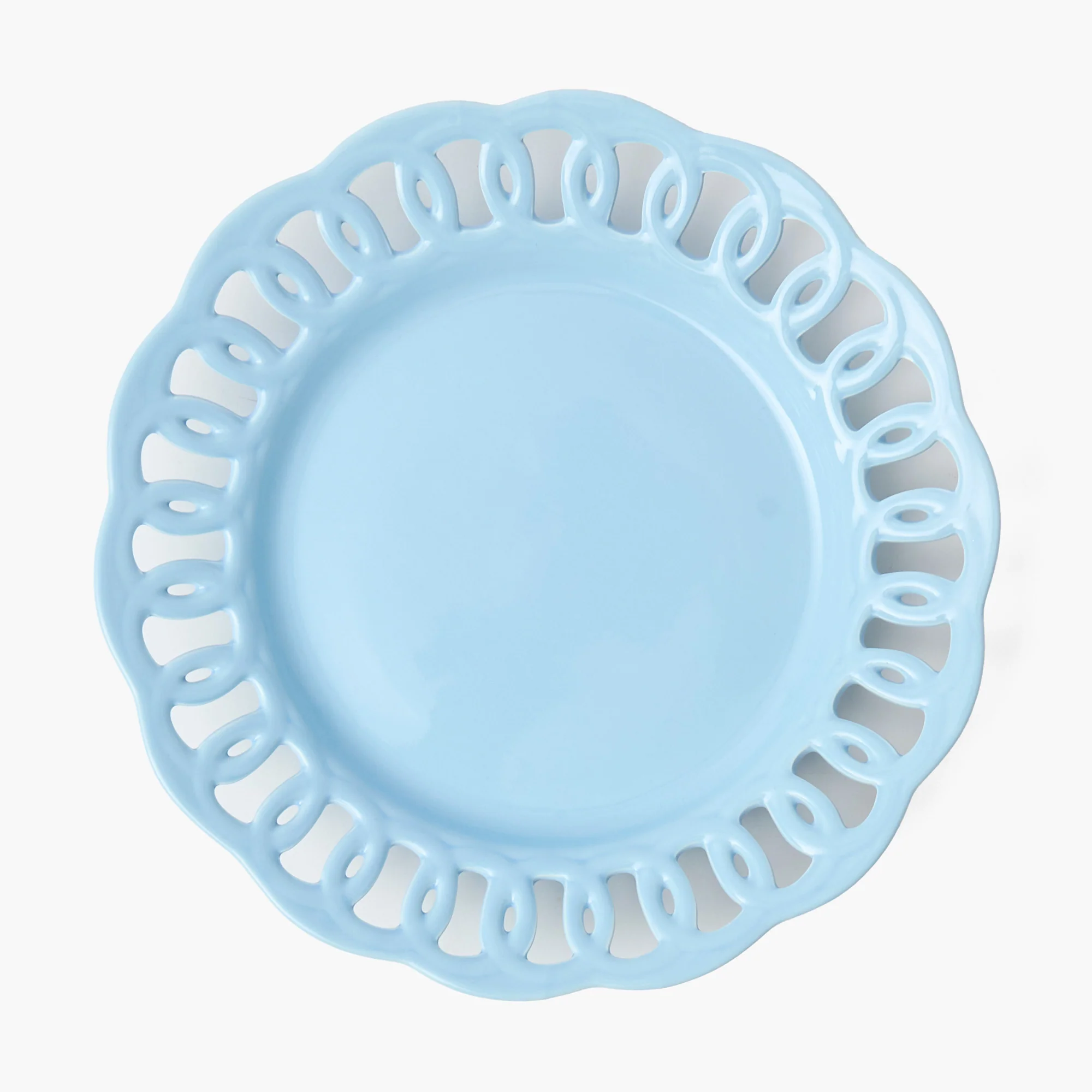 Soft Blue Lace Dinner Plates (Set of 4) - Image 8