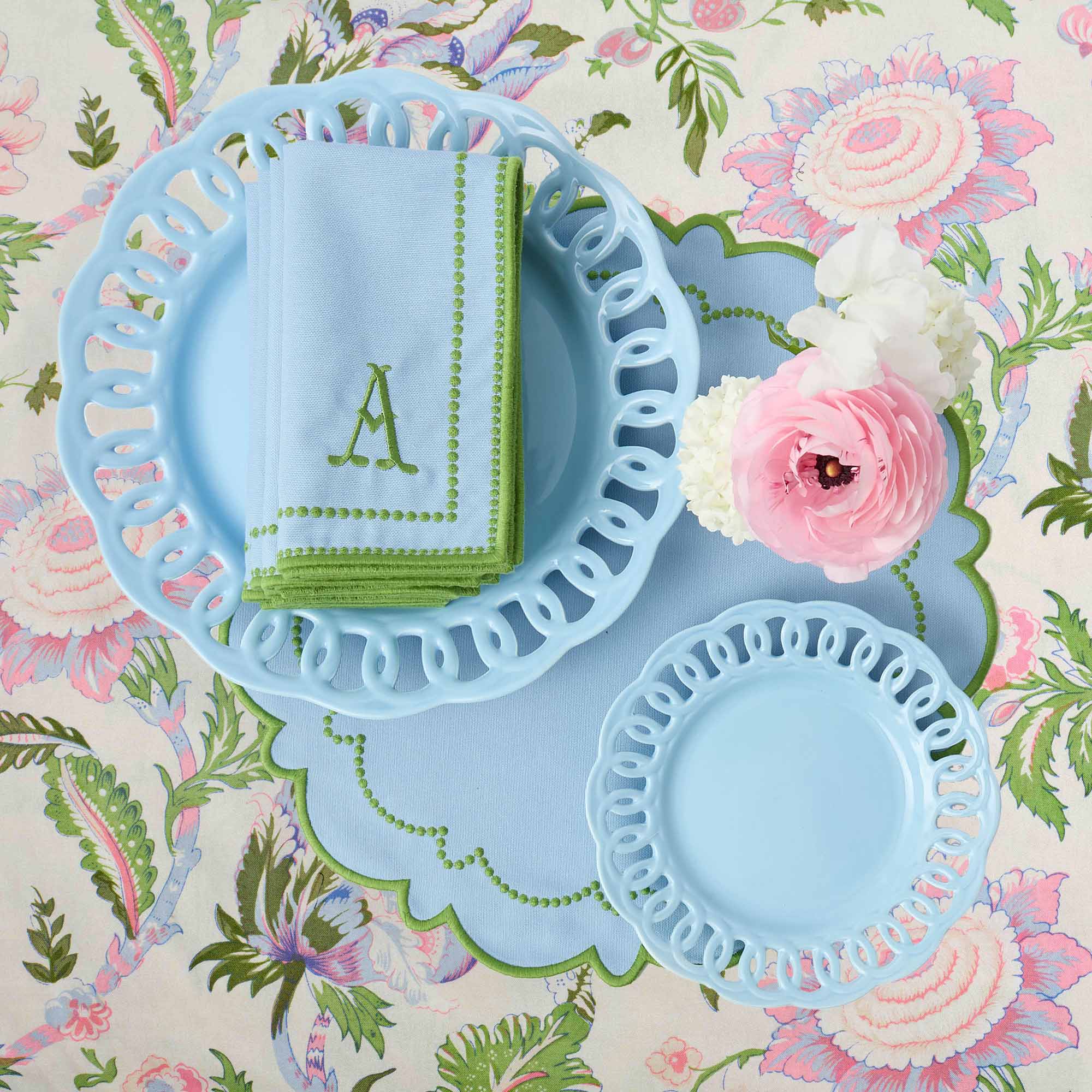 Mariana Blue & Green Napkins (Set of 4) - Image 4
