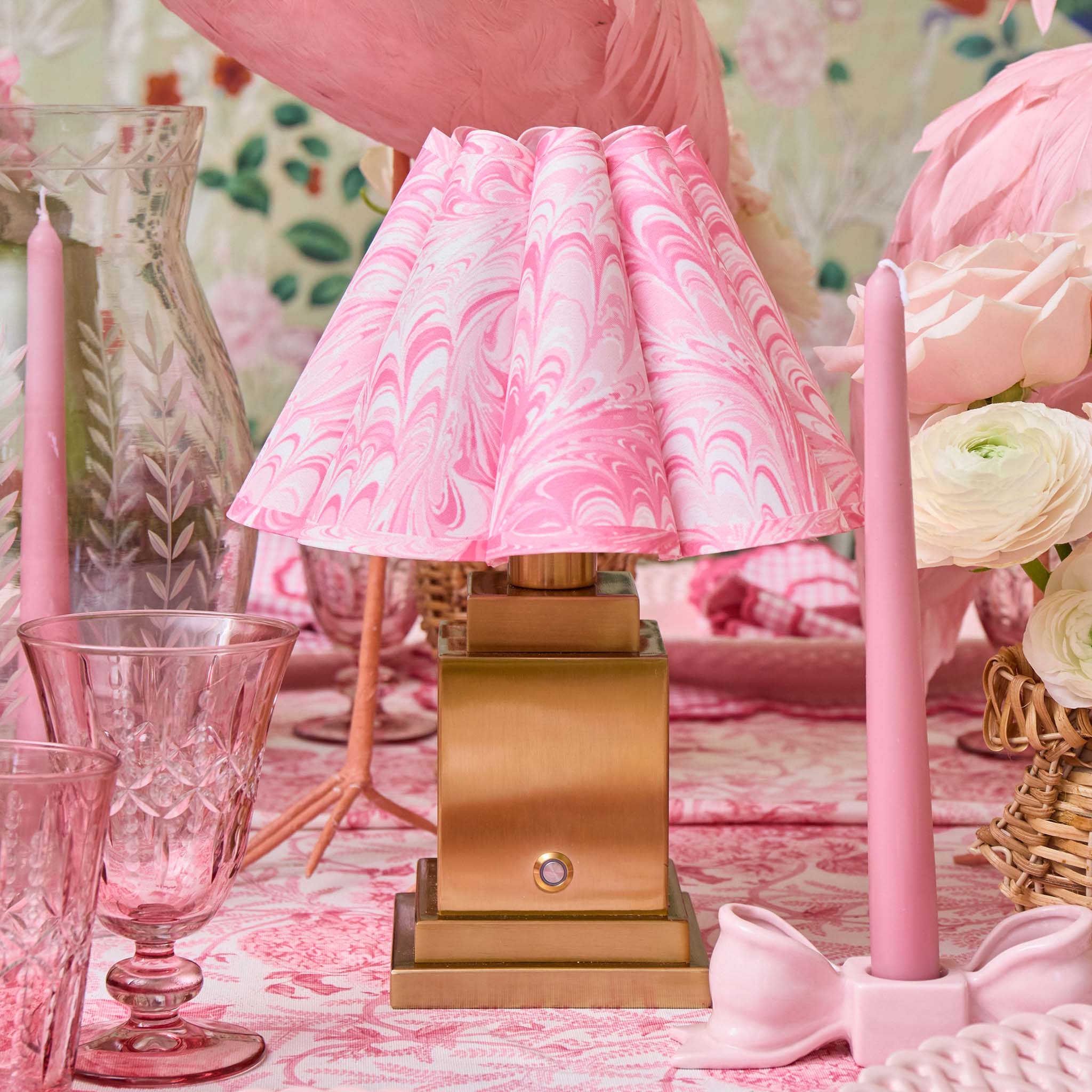 Pink Estella Marbled Lampshade (22cm) - Image 5
