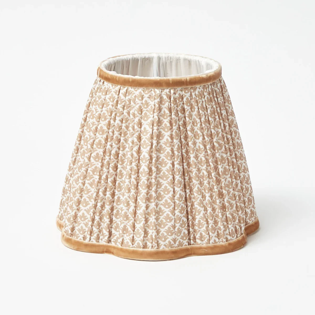 Tall Rechargeable Lamp with Putty Lotus Shade (18cm) - Image 4