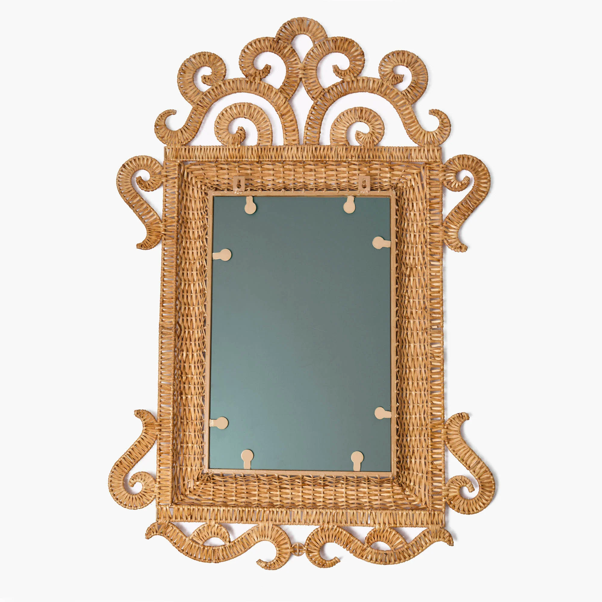 The Medium Grand Rattan Mirror - Image 7