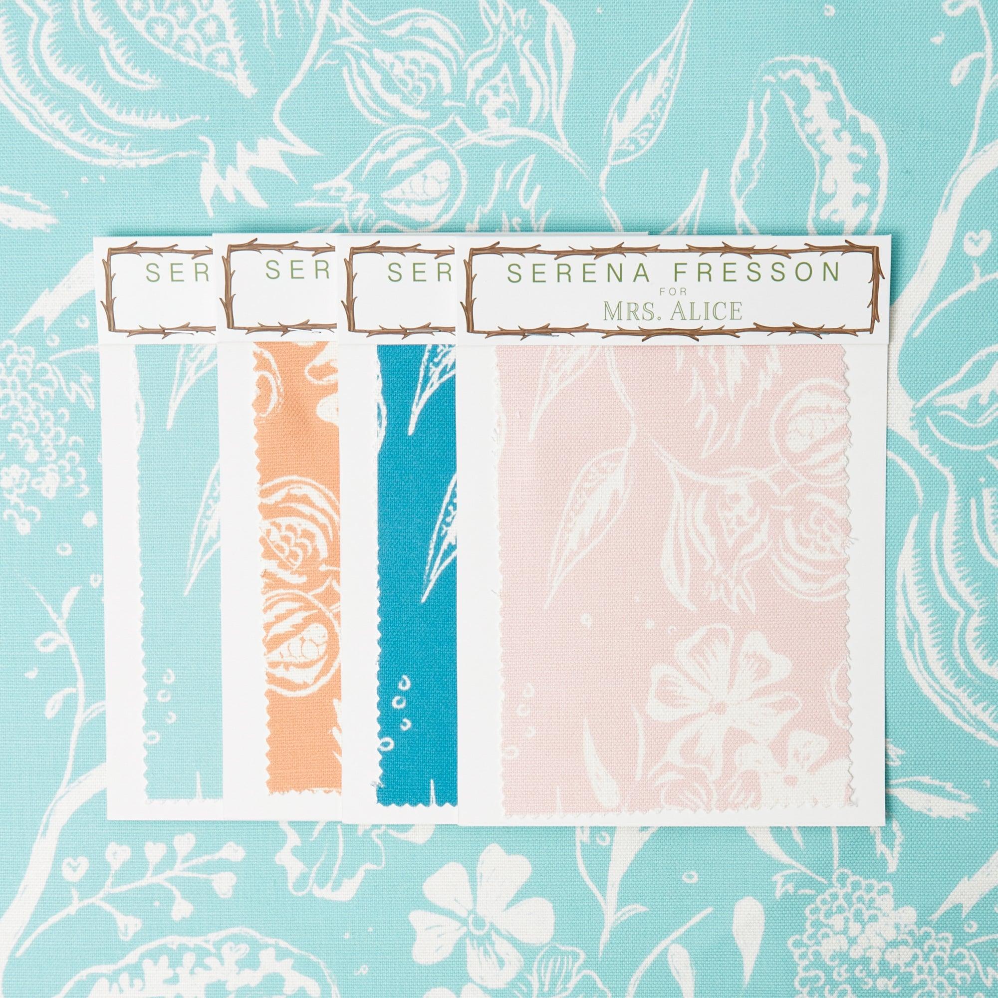 Turquoise Chelsea Square Fabric - Image 6