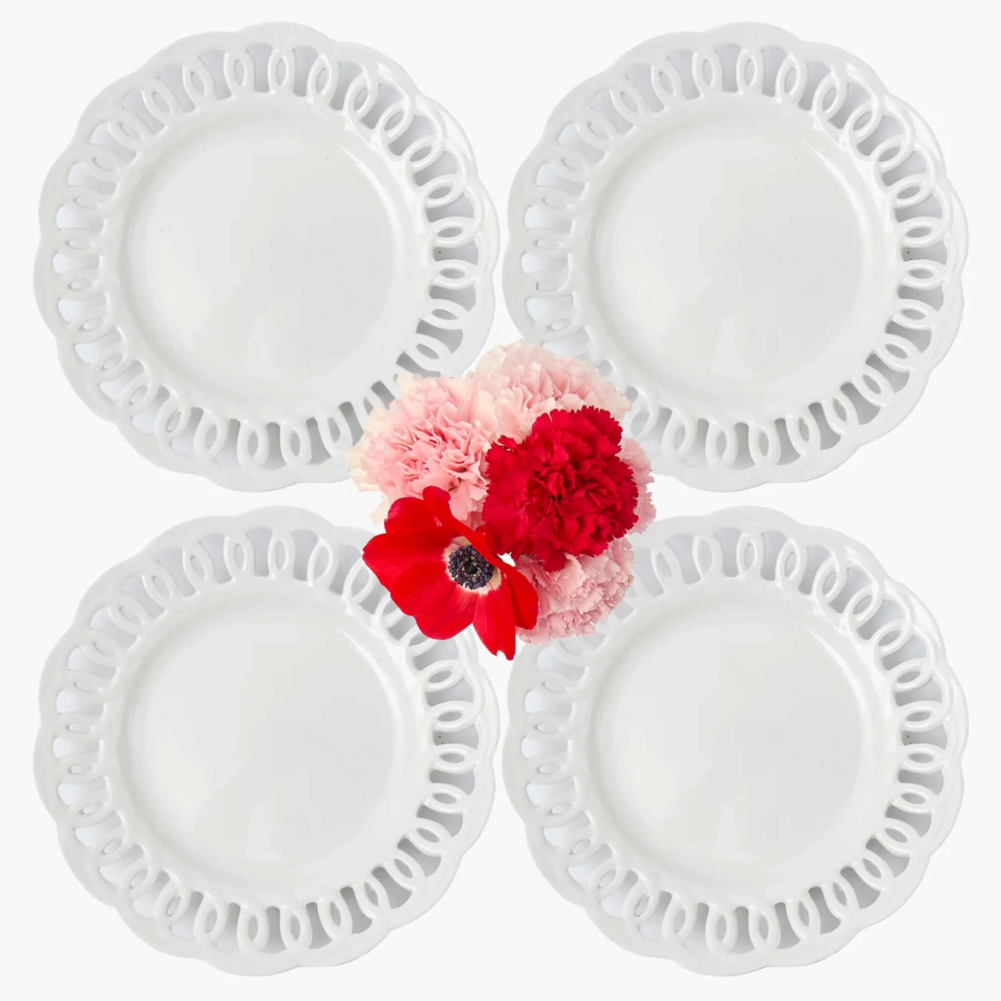 White Lace Dinner Plate - Image 7