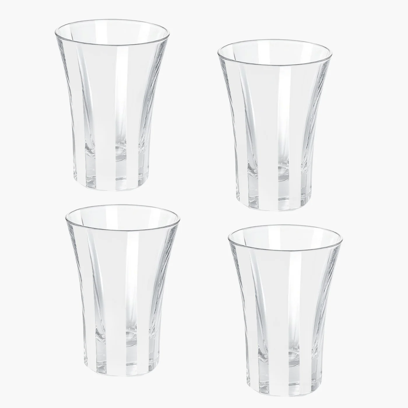 White Positano Glasses (Set of 4)