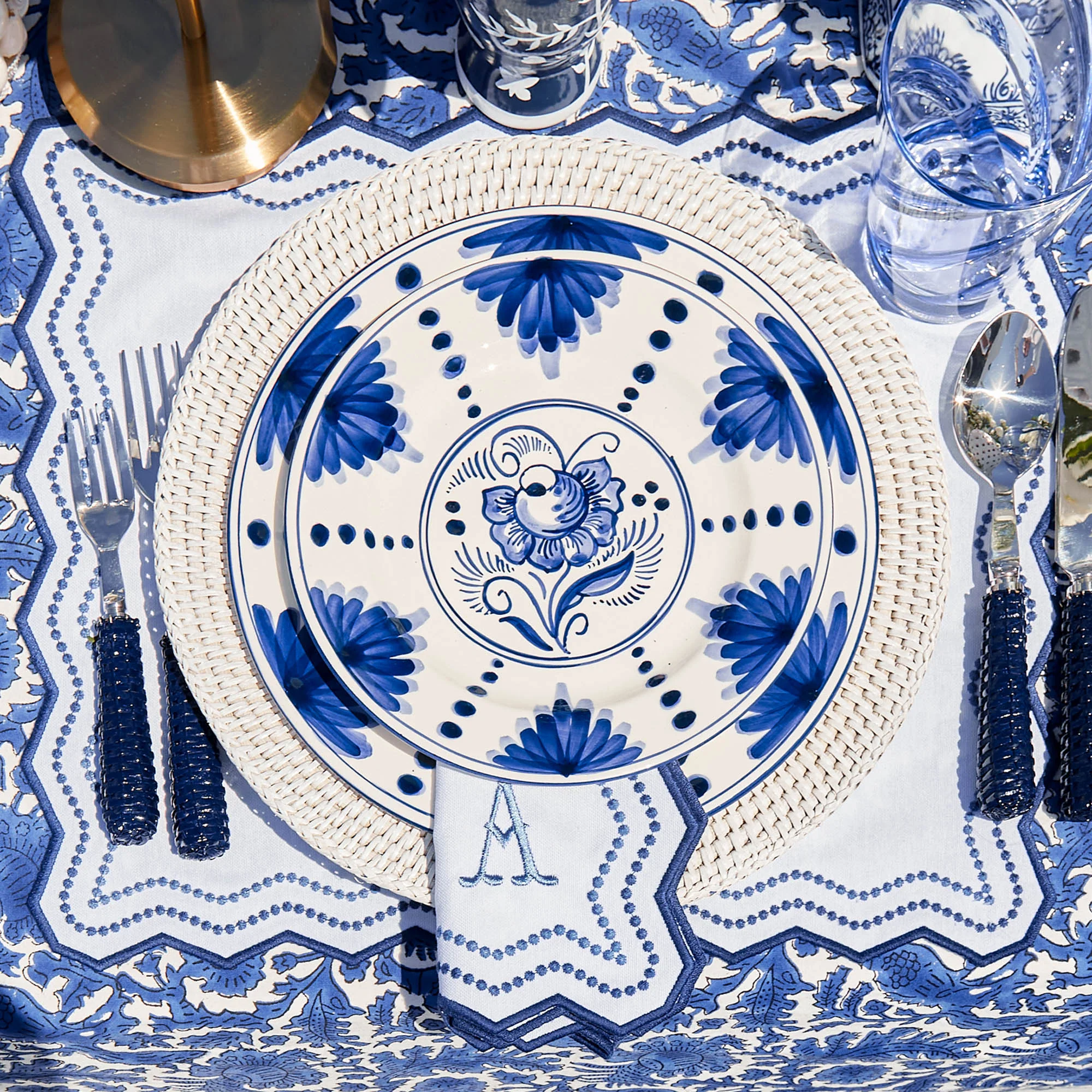White Rattan Charger Plates (Set of 4) - Image 11